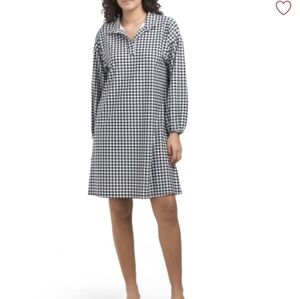 Jude Connally Black and White Gingham Dress